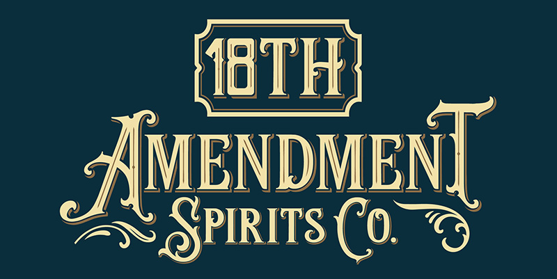 new logo design for 18th amendment, typographic logo