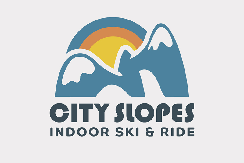 logo design and branding elements for City Slopes in Grand Rapids