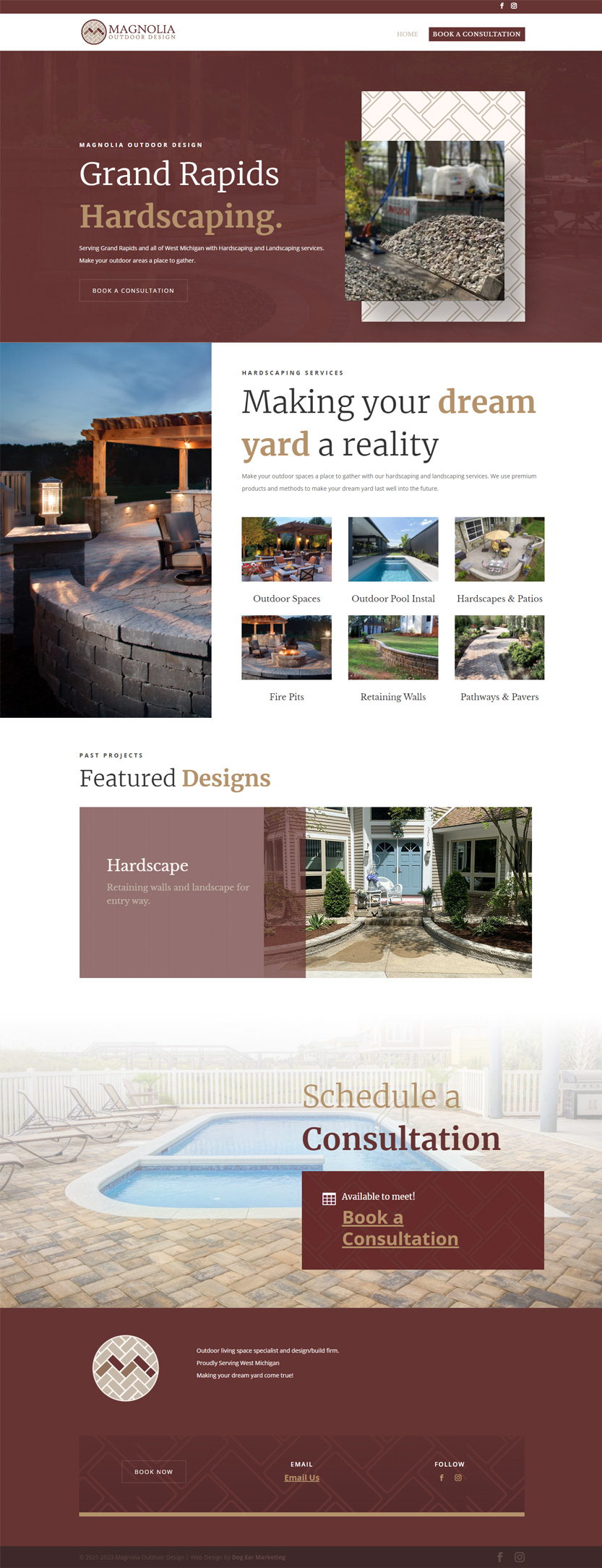 magnolia website design, hosting and development - home page