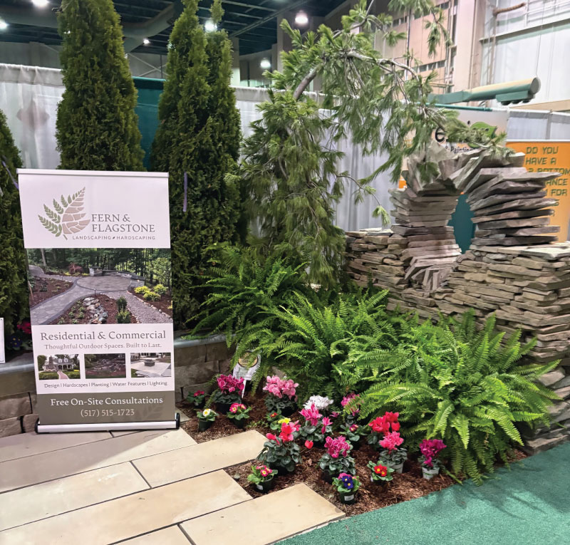 tradeshow posters created with rebrand for landscape company